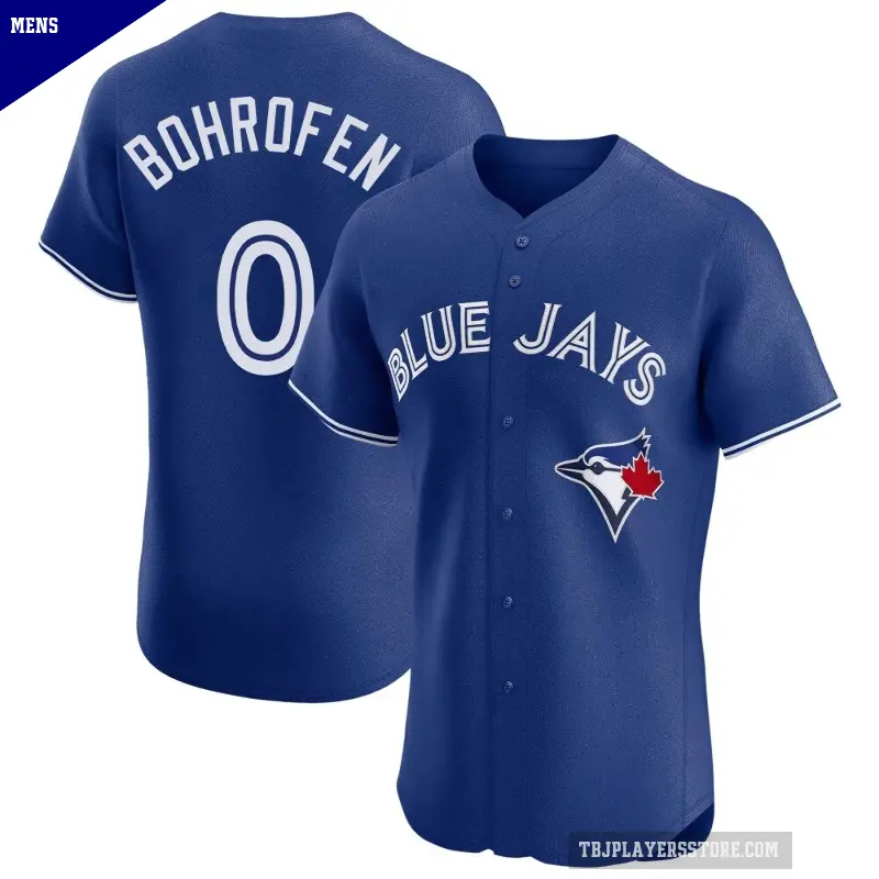 Men's No.0 Jace Bohrofen Toronto Blue Jays Royal Elite Alternate Jersey