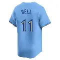 Men's No.11 George Bell Toronto Blue Jays Blue Limited Powder Alternate Jersey