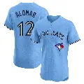 Men's No.12 Roberto Alomar Toronto Blue Jays Blue Elite Powder Alternate Jersey