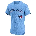 Men's No.12 Roberto Alomar Toronto Blue Jays Blue Elite Powder Alternate Jersey