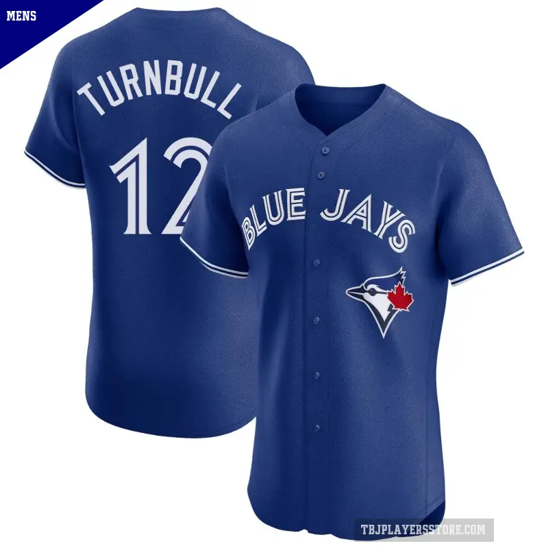 Men's No.12 Spencer Turnbull Toronto Blue Jays Royal Elite Alternate Jersey