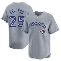 Men's No.25 Carlos Delgado Toronto Blue Jays Gray Limited Away Jersey