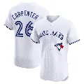 Men's No.26 Chris Carpenter Toronto Blue Jays White Elite Home Jersey