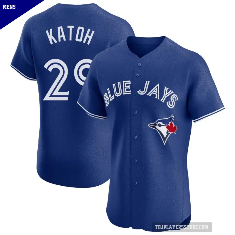 Men's No.29 Gosuke Katoh Toronto Blue Jays Royal Elite Alternate Jersey