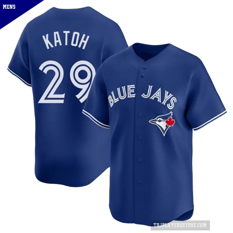 Men's No.29 Gosuke Katoh Toronto Blue Jays Royal Limited Alternate Jersey