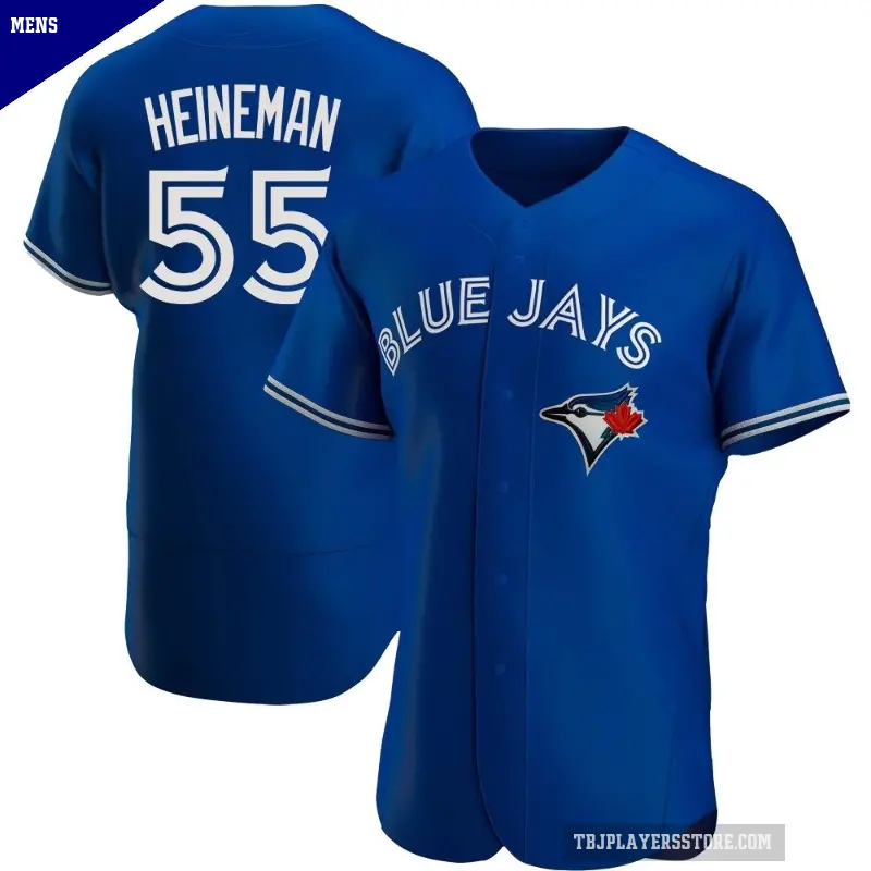 Men's No.55 Tyler Heineman Toronto Blue Jays Royal Authentic Alternate Jersey