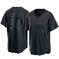Men's No.56 Eric Lauer Toronto Blue Jays Black Replica Pitch Fashion Jersey