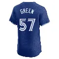Men's No.57 Chad Green Toronto Blue Jays Royal Elite Alternate Jersey