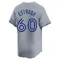 Men's No.60 Lazaro Estrada Toronto Blue Jays Gray Limited Away Jersey
