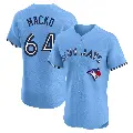 Men's No.64 Adam Macko Toronto Blue Jays Blue Elite Powder Alternate Jersey