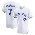 Men's No.7 Chris Coghlan Toronto Blue Jays White Elite Home Jersey