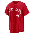 Men's No.7 Damaso Garcia Toronto Blue Jays Red Replica Canada Day Jersey