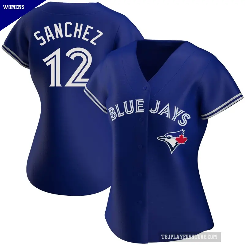 Women's No.12 Jesus Sanchez Toronto Blue Jays Royal Replica Alternate Jersey