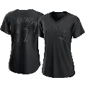 Women's No.17 Jose Berrios Toronto Blue Jays Black Replica Pitch Fashion Jersey