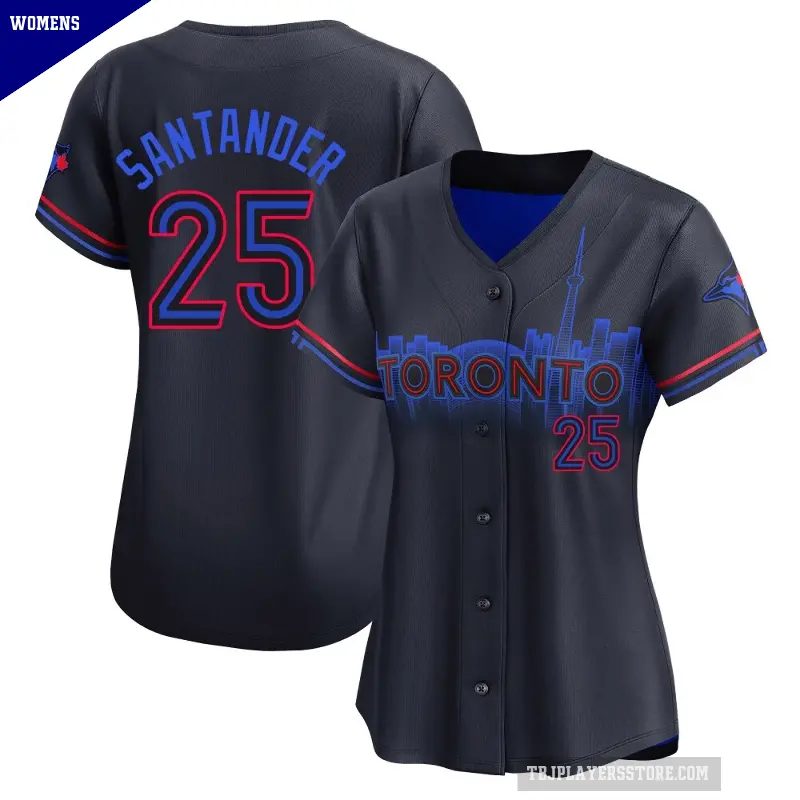 Women's No.25 Anthony Santander Toronto Blue Jays Black Limited 2024 City Connect Jersey