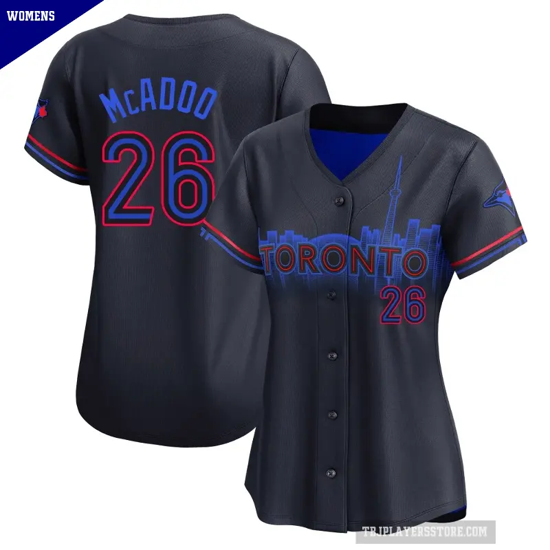 Women's No.26 Charles McAdoo Toronto Blue Jays Black Limited 2024 City Connect Jersey
