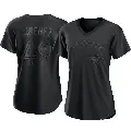 Women's No.49 Leo Jimenez Toronto Blue Jays Black Authentic Pitch Fashion Jersey