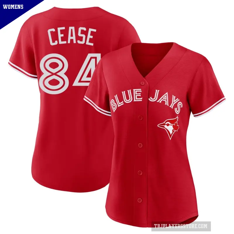 Women's No.84 Dylan Cease Toronto Blue Jays Red Replica Canada Day Jersey