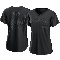 Women's No.99 Hyun Jin Ryu Toronto Blue Jays Black Authentic Pitch Fashion Jersey