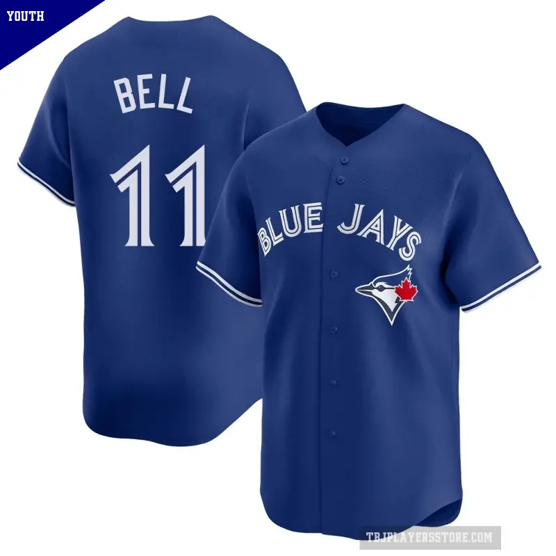 Youth No.11 George Bell Toronto Blue Jays Royal Limited Alternate Jersey