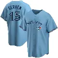 Youth No.15 Brian Serven Toronto Blue Jays Blue Replica Powder Alternate Jersey