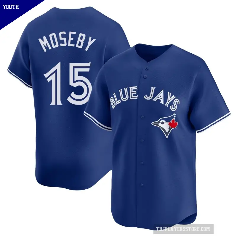 Youth No.15 Lloyd Moseby Toronto Blue Jays Royal Limited Alternate Jersey