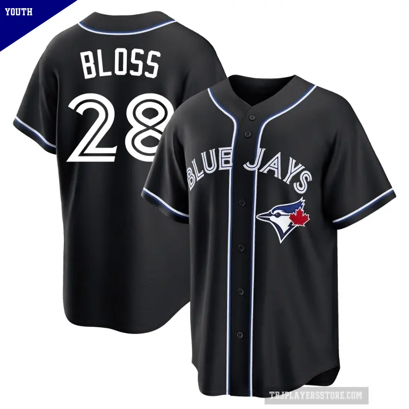 Youth No.28 Jake Bloss Toronto Blue Jays Black Replica Fashion Out Jersey