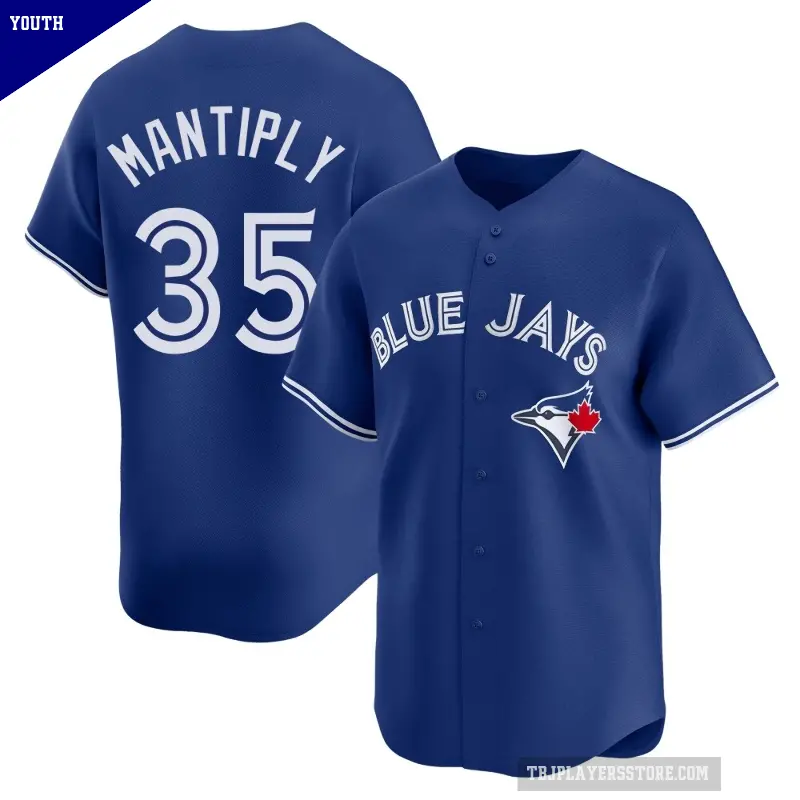 Youth No.35 Joe Mantiply Toronto Blue Jays Royal Limited Alternate Jersey