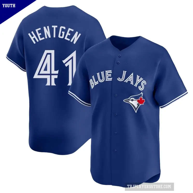 Youth No.41 Pat Hentgen Toronto Blue Jays Royal Limited Alternate Jersey