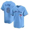 Youth No.8 Jonatan Clase Toronto Blue Jays Blue Limited Powder Alternate Jersey